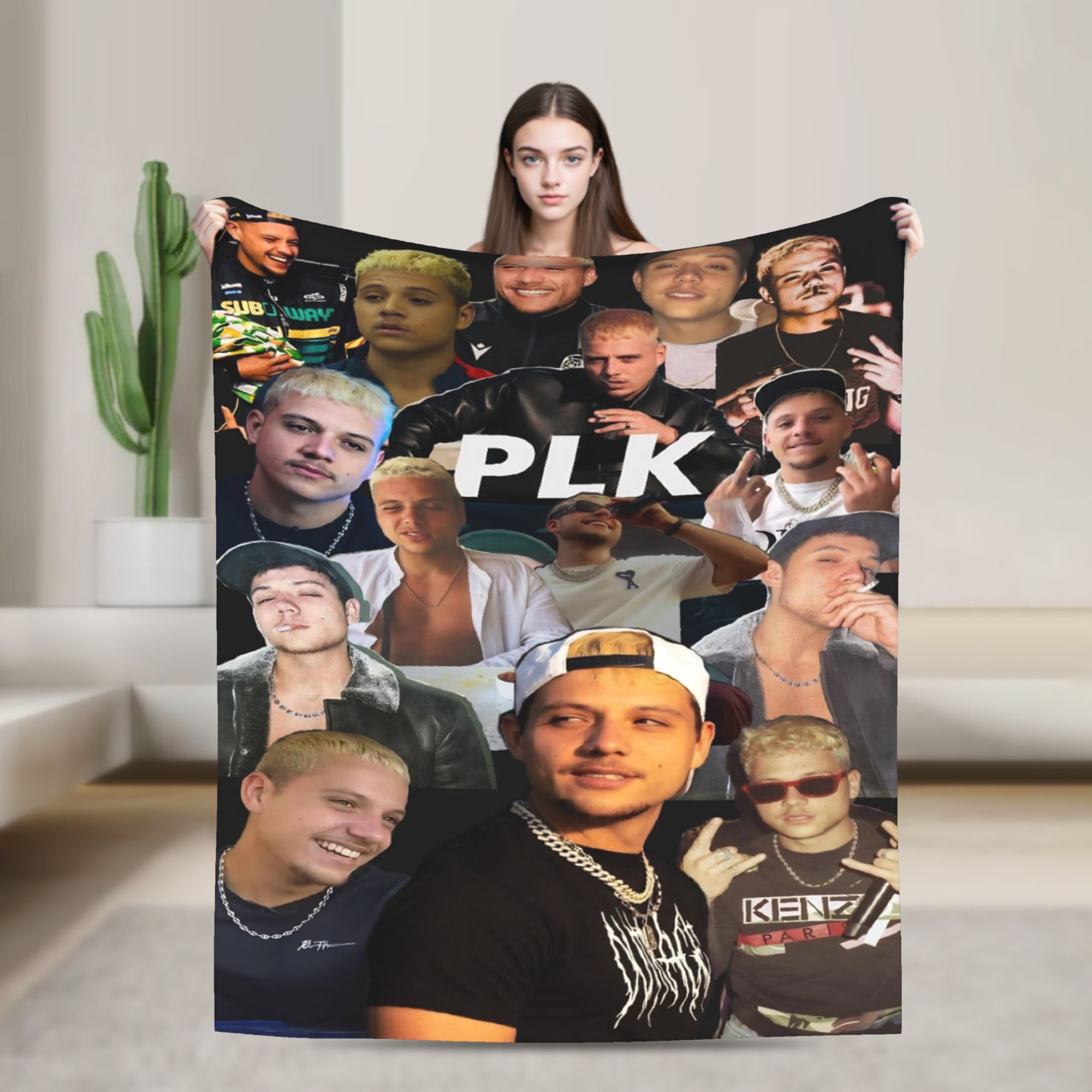 Photography Of War - Koc z flaneli z zdjęciem francuskiego