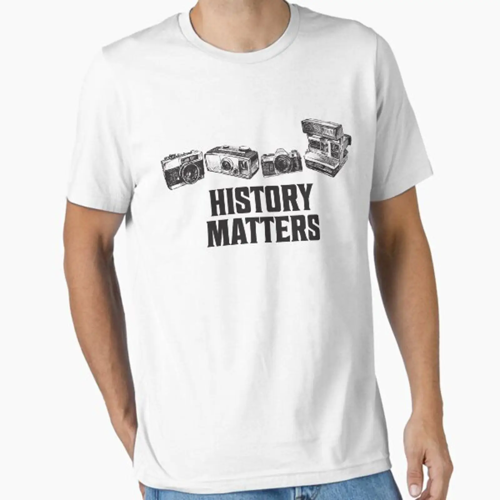 Photography History - Koszulka z cytatem z historii fotografii,