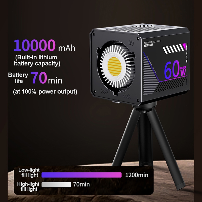Lampa wideo RGB 60W, przenośna – Photography Darkroom recenzja i cena