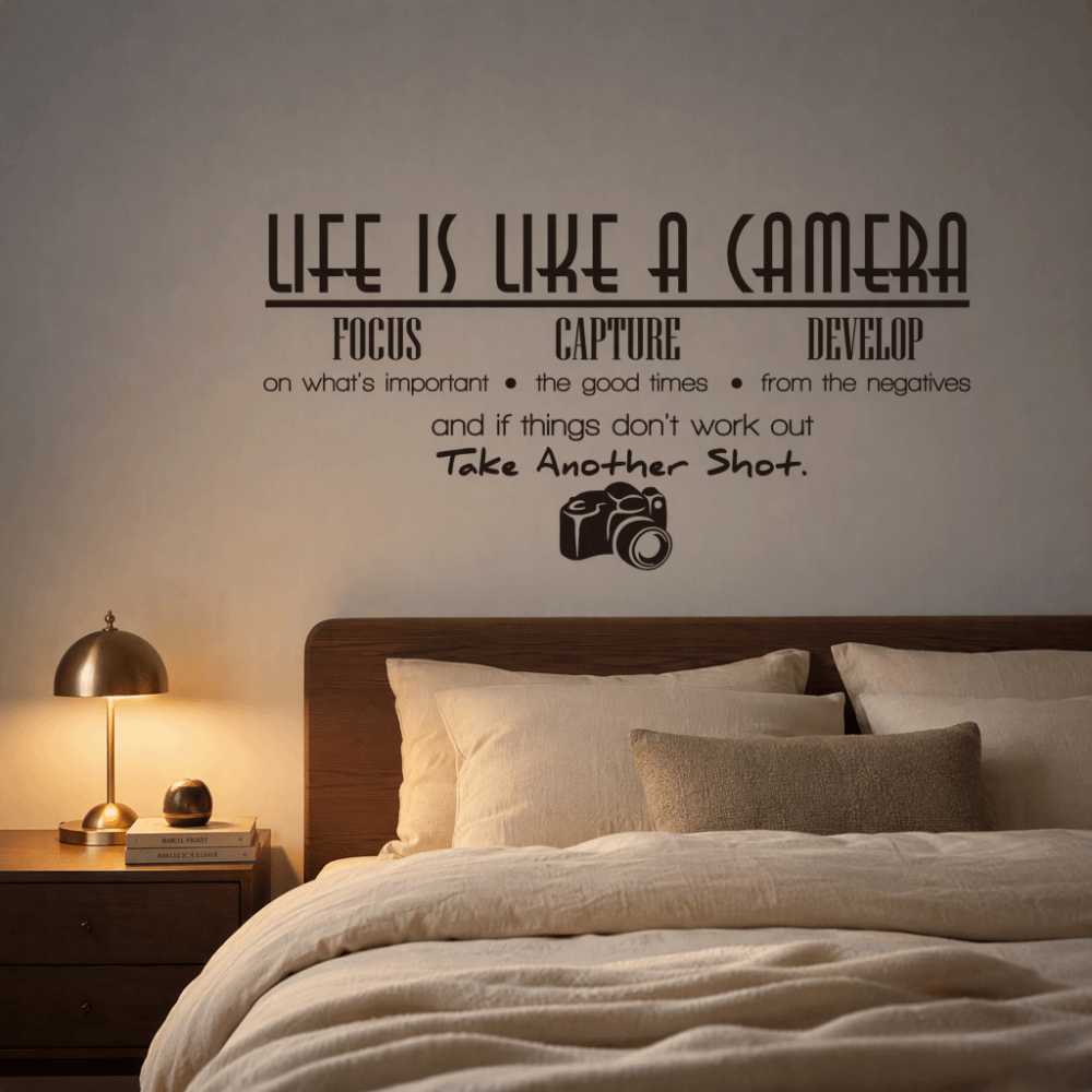 Naklejki ścienne z winylu PVC  – Photography Quotes recenzja i cena